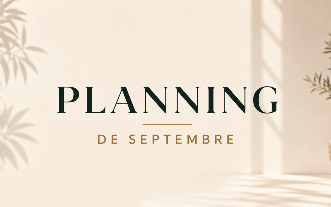 Planning Septembre